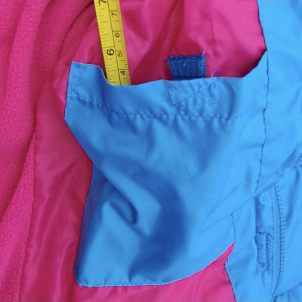 ✨See New Listing✨ Girl's S 14/16 Puffer Jacket Coat W/ Hood Fleece Lined Pockets - Picture 9 of 16